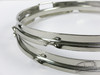 1960s Ludwig 14" Chrome Over Brass Snare Drum Hoops : HP14LN2