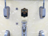 1940s Leedy 'Academy Street' Snare Drum Field White Marine Pearl : 10 x 14