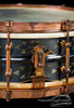 1920s Ludwig DeLuxe Black Beauty 'Floral 12-Point' Engraved Snare Drum :  5 x 14