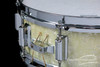1964 Rogers Dynasonic WMP Vintage Snare Drum White Marine Pearl 5 x 14