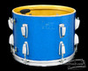 1960s 70s Ludwig 9"x13" Blue Sparkle Rack Tom Vintage Drum Blue Olive Badge