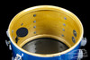 1960s 70s Ludwig 9"x13" Blue Sparkle Rack Tom Vintage Drum Blue Olive Badge