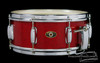 1950s Slingerland Super Gene Krupa Model Radio King Snare Drum Red Sparkle : 5.5 x 14