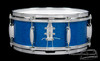 1960s Gretsch 'Name Band' Model 4157 Snare Drum Blue Sparkle Round Badge 5.5 x 14