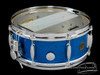1960s Gretsch 'Name Band' Model 4157 Snare Drum Blue Sparkle Round Badge 5.5 x 14