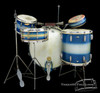 1930s Slingerland Vintage Radio King Blue Silver Duco Trap Drum Kit
