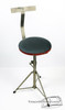 1940s Walberg & Auge Vintage Drum Throne Stool Nickel Base Backrest : TH01