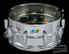 1980s Ludwig Supraphonic Vintage Snare Drum Blue Olive Badge Aluminum : 6.5 x 14