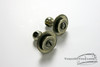 (x2) 1920s / 30s Ludwig Bass Drum Eyelet Lugs Hardware : Lot056