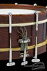 1900s York & Sons Vintage Snare Drum 12-Lug 4"x13" Percussion & Case