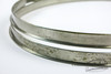 1920s 30s Ludwig 14" Nickel Over Brass Snare Drum Hoops : HP14LSN