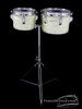 1960s Rogers Concert Toms WMP Vintage Drums White Marine Pearl : 8" & 10"