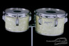 1960s Rogers Concert Toms WMP Vintage Drums White Marine Pearl : 8" & 10"