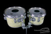 1960s Rogers Concert Toms WMP Vintage Drums White Marine Pearl : 8" & 10"