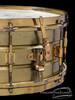 1920s Leedy 'All Metal' Model Snare Drum Lacquered Brass :  6 x 14  