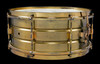 1920s Leedy 'All Metal' Model Snare Drum Lacquered Brass :  6 x 14  