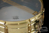 1920s Leedy 'Elite' Model Vintage Snare Drum : Engraved Brass : 5 x 14
