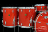 1962 Gretsch Progressive Tangerine Sparkle Outfit  : 20- 12 - 14 - 14 - 16