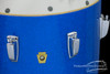 1968 Ludwig  14"x14" Blue Sparkle Floor Tom  Drum : Keystone Badge 
