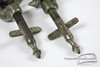 1920s-40s Leedy Bass Drum Nickel Spurs Clip On : Lot088