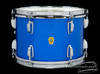 1965 Ludwig Blue Sparkle Tom Drum Vintage Keystone : 8"x12"