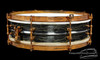 1922-24 Ludwig DeLuxe Black Beauty 'Scroll Engraved' Drum :  4 x 14  