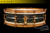 1922-24 Ludwig DeLuxe Black Beauty 'Scroll Engraved' Drum :  4 x 14  
