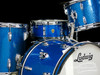 1967 Ludwig Downbeat Outfit Drum Kit : Sparkling Blue Pearl : 20 14 12