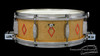 1936 Ludwig 'Super-Ludwig' Dressed Gold / Red Flash Snare Drum  :  5 x 14
