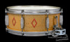 1936 Ludwig 'Super-Ludwig' Dressed Gold / Red Flash Snare Drum  :  5 x 14