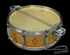1936 Ludwig 'Super-Ludwig' Dressed Gold / Red Flash Snare Drum  :  5 x 14