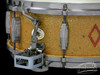 1936 Ludwig 'Super-Ludwig' Dressed Gold / Red Flash Snare Drum  :  5 x 14