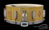 1936 Ludwig 'Super-Ludwig' Dressed Gold / Red Flash Snare Drum  :  5 x 14
