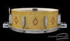 1936 Ludwig 'Super-Ludwig' Dressed Gold / Red Flash Snare Drum  :  5 x 14