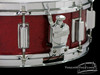 1966 Rogers Powertone Vintage Snare Drum Red Sparkle Pearl : 5 x 14