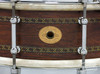 1929 Ludwig 'Super Sensitive' Mahogany Decorative Inlay Snare Drum : 5 x 14 