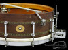 1929 Ludwig 'Super Sensitive' Mahogany Decorative Inlay Snare Drum : 5 x 14 