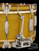 1936 Ludwig 'Super Swing' Model Gold Flash Pearl Snare Drum  :  6.5 x 14