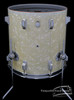 1964 Rogers Holiday White Marine Pearl WMP Floor Tom Drum 16" x 16"