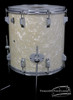 1967 Rogers Holiday White Marine Pearl WMP Floor Tom Drum 16" x 16"