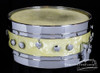 1951-53 Leedy & Ludwig Knob Tension White Marine Pearl :  5.5 x 14  