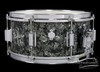1969 Rogers Powertone Black Diamond Pearl Snare Drum : 6.5 x 14