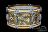 1944 Ludwig & Ludwig Standard 'Butterscotch' Pearl Snare Drum :  6.5 x 15