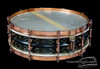 1920s Ludwig DeLuxe Black Beauty 'Floral 12-Point' Engraved :  4 x 14  