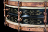 1920s Ludwig DeLuxe Black Beauty 'Floral 12-Point' Engraved :  4 x 14  