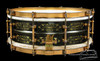 1920s Ludwig DeLuxe Black Beauty 'Floral 12-Point' Engraved :  5 x 14  