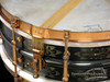 1920s Ludwig DeLuxe Black Beauty 'Floral 12-Point' Engraved :  5 x 14  