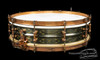 1930s Super Ludwig DeLuxe Black Beauty 'Floral 12-Point' Engraved :  4 x 15  