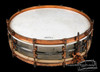 1930s Super Ludwig DeLuxe Black Beauty 'Floral 12-Point' Engraved :  4 x 15  
