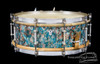 1929-1930 Ludwig Standard-Sensitive Model  Rainbow Pearl / Peacock II Snare :  5 x 14  